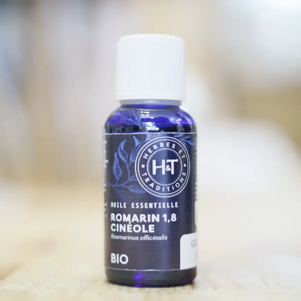 ROMARIN 1.8 CINEOLE BIO en huile essentielle en 30 ml Herbes et Traditions
