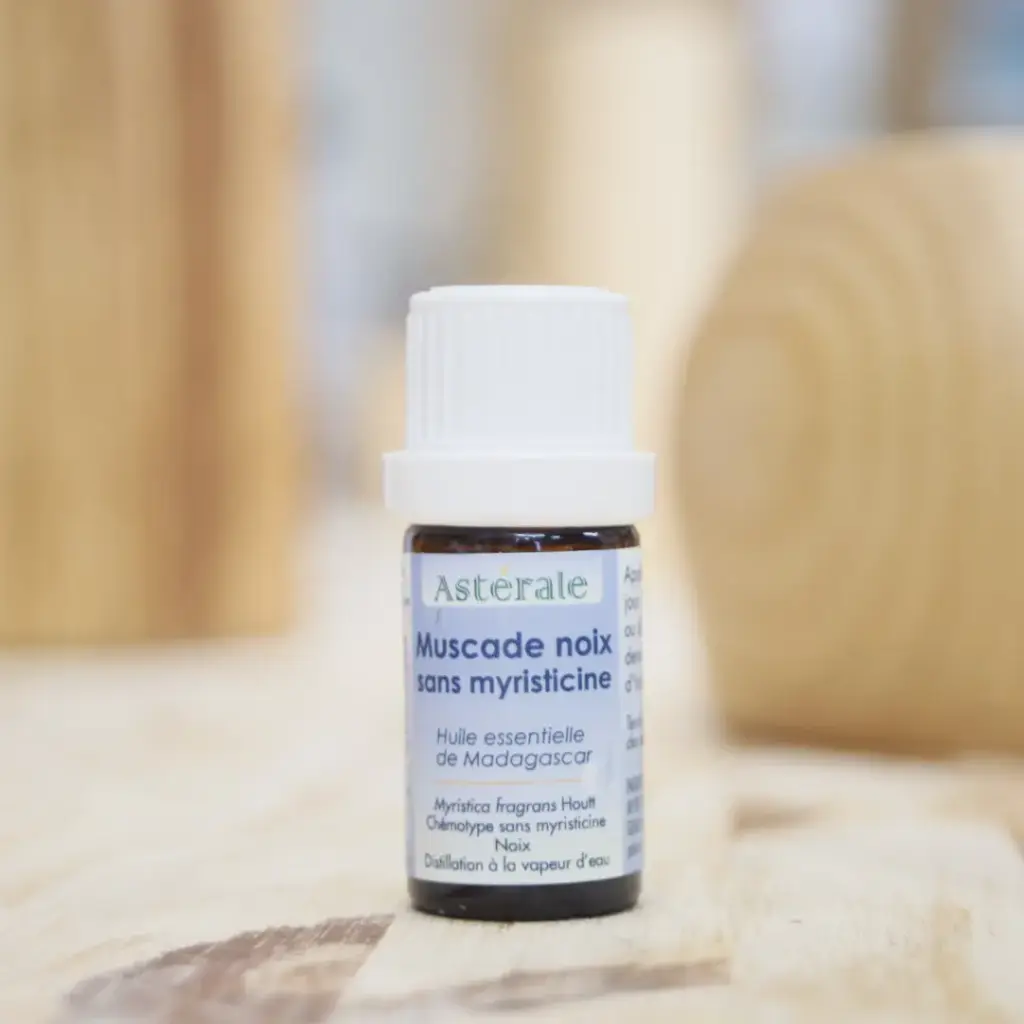 MUSCADE NOIX sans myritcicine en huile essentielle en 5 ml ASTÉRALE