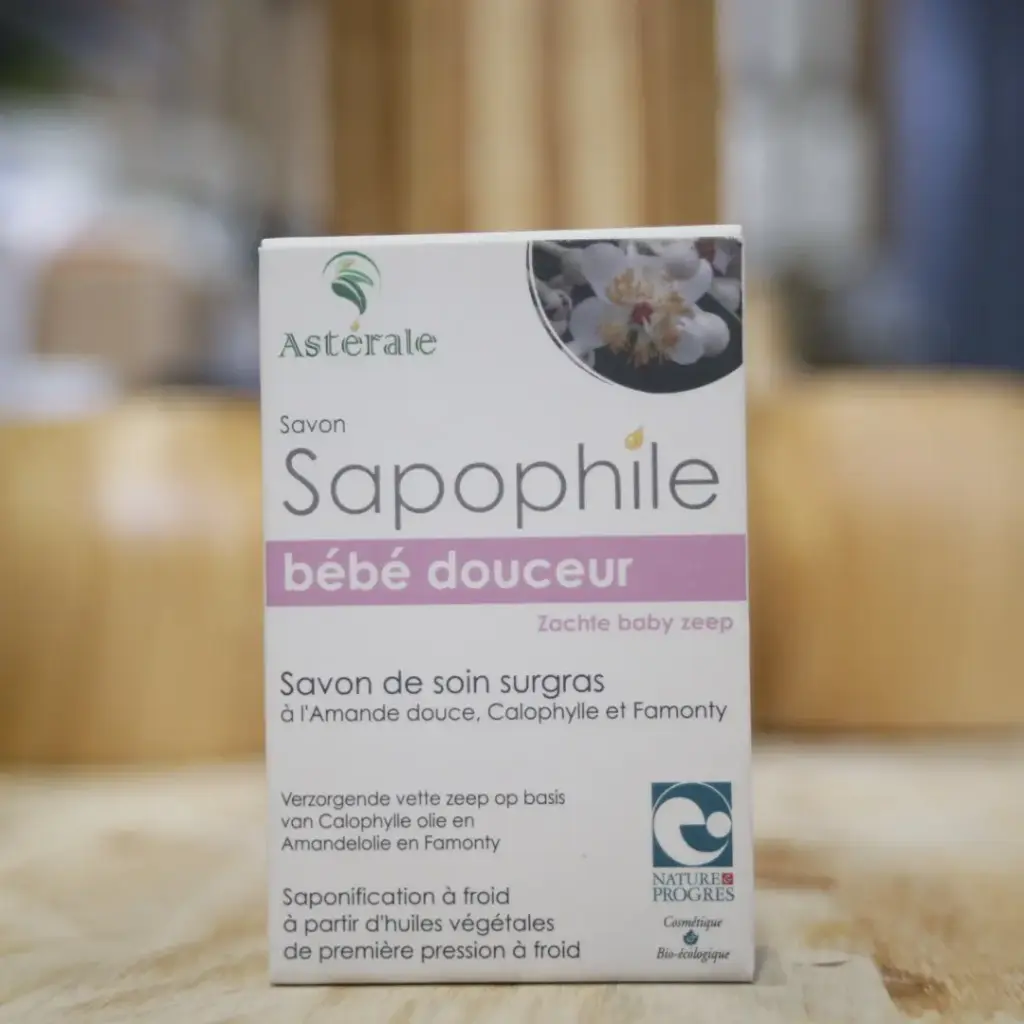 SAVON BÉBÉ DOUCEUR en 100 gr SAPOPHILE ASTÉRALE