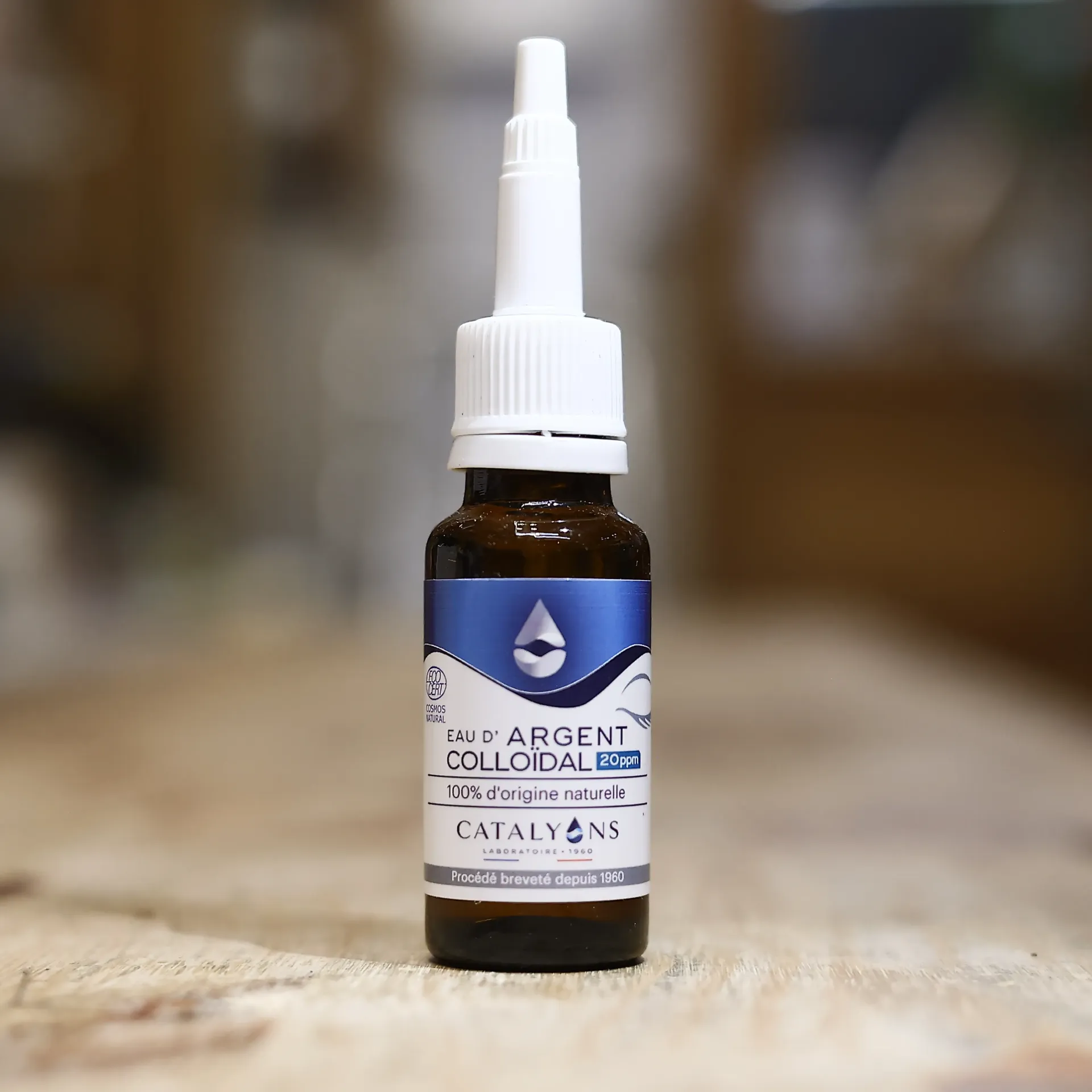 EAU D'ARGENT compte gouttes en 20 ml 20 ppm  CATALYONS