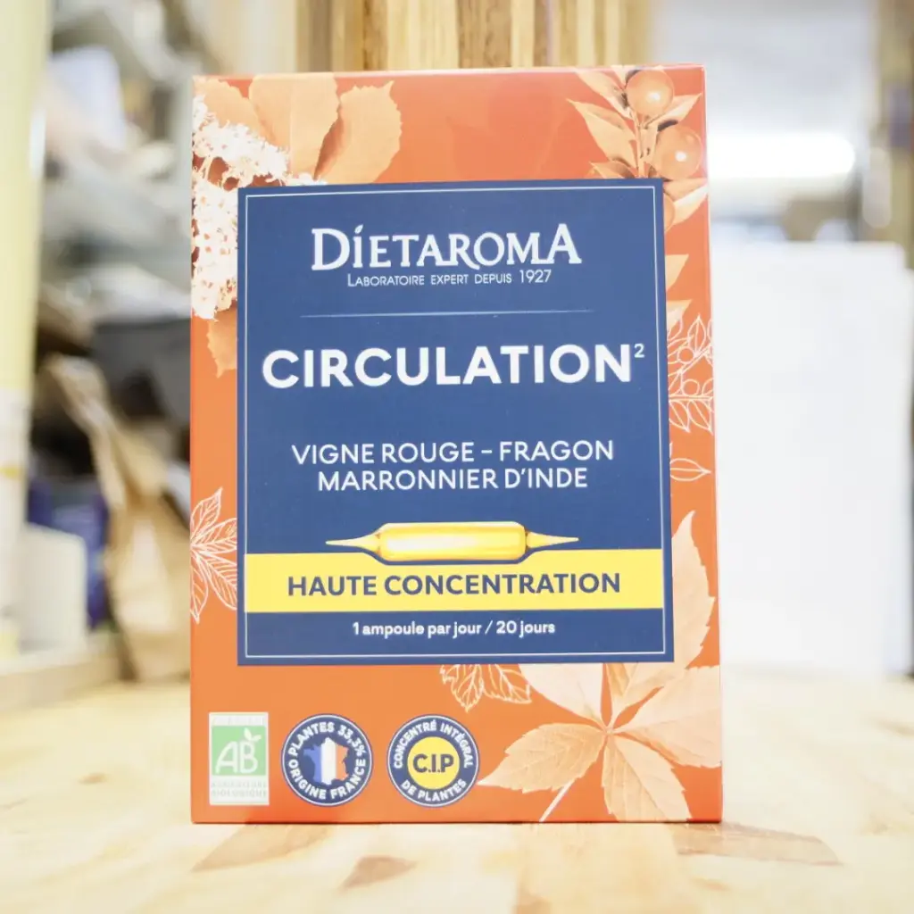 CIRCULATION en 20 ampoules en 10 ml DIETAROMA