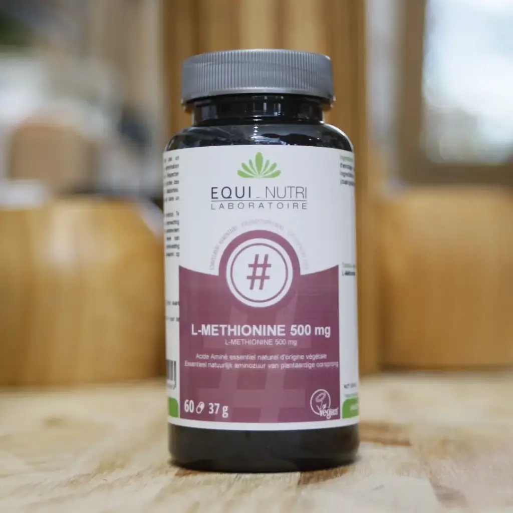 METHIONINE-L en 60 gélules en 500 mg/gél EQUI-NUTRI