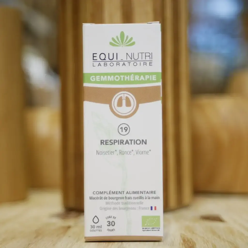 N°19 'RESPIRATION'(ex respirabel) en macérat de bourgeons BIO en 30 ml EQUI-NUTRI (n19)