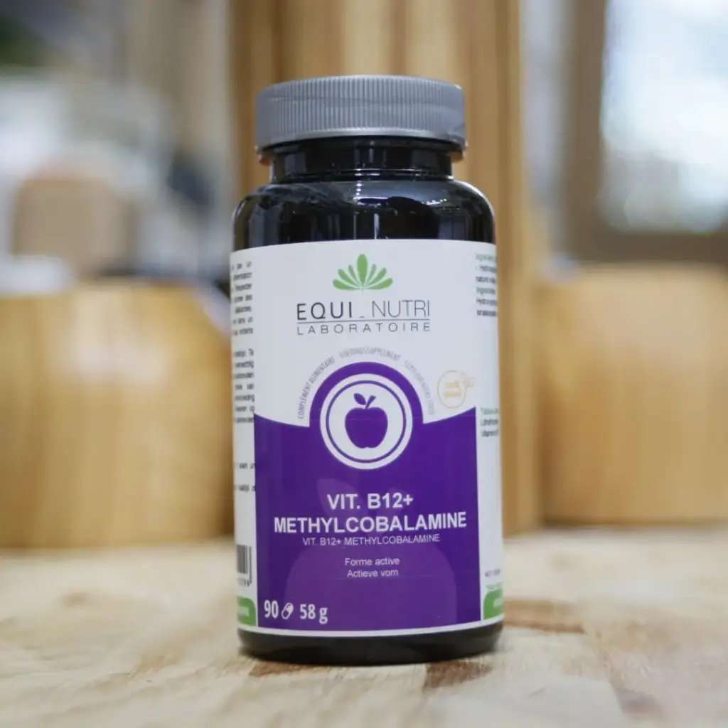 B12+ vitamine METHYLCOBALAMINE en 90 gélules en 1 mg/gél EQUI-NUTRI