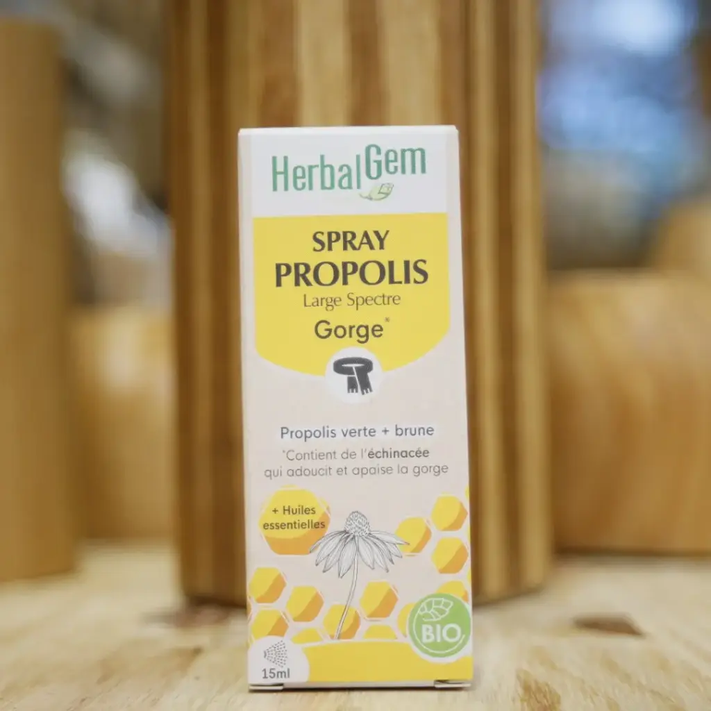 [GPROSPR] PROPOLIS BIO en SPRAY en 15 ml large spectre HERBALGEM