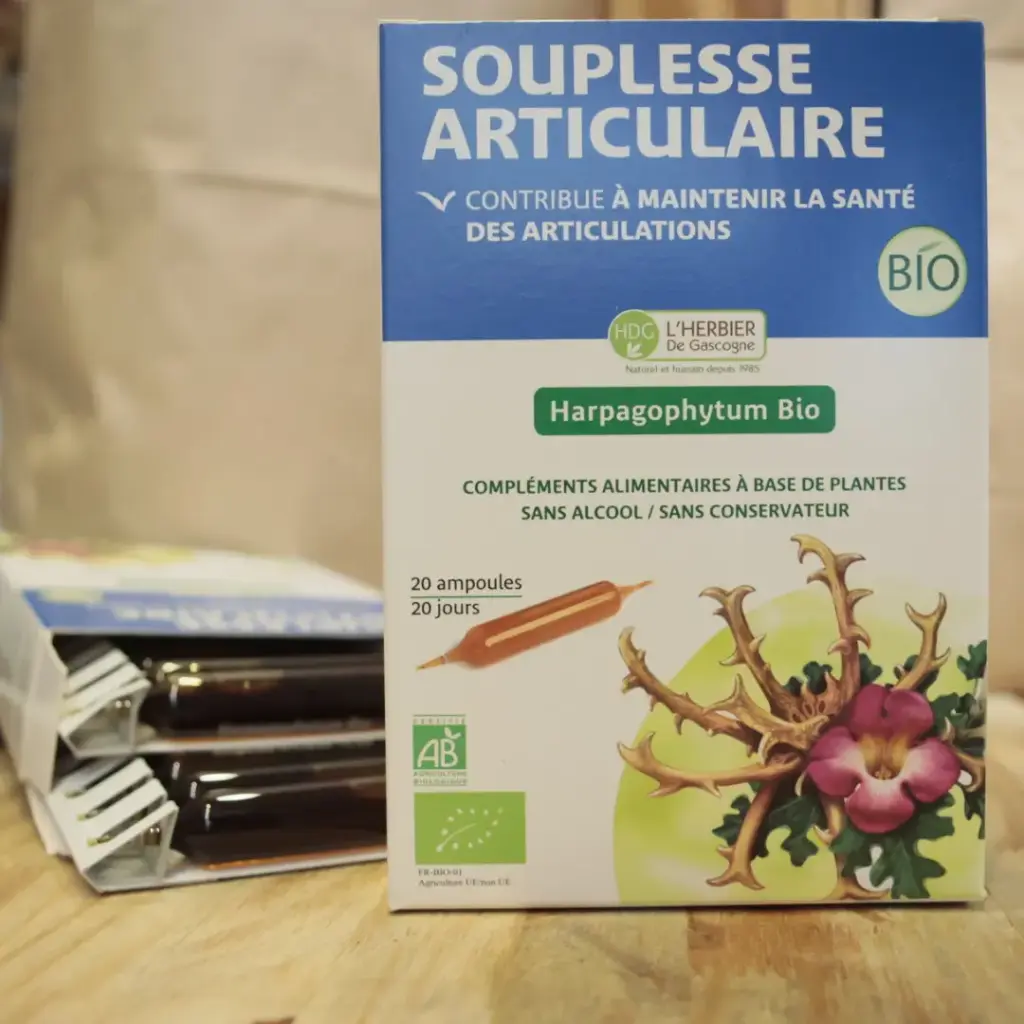 HARPAGOPHYTUM BIO (souplesse articulaire) 20 ampoule en 10 ml Herbier de Gascogne