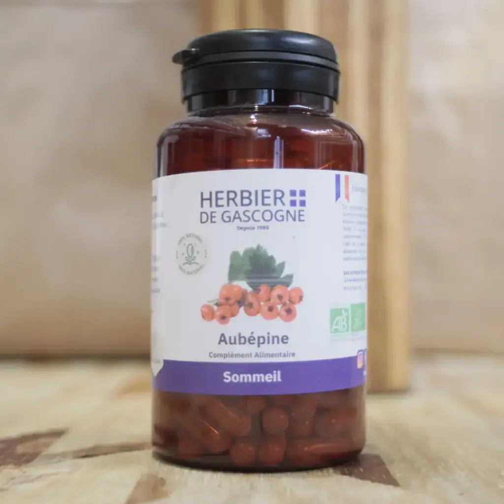 [HGBAUB200] AUBÉPINE BIO 200 gélules en 270 mg/gél. Herbier de Gascogne