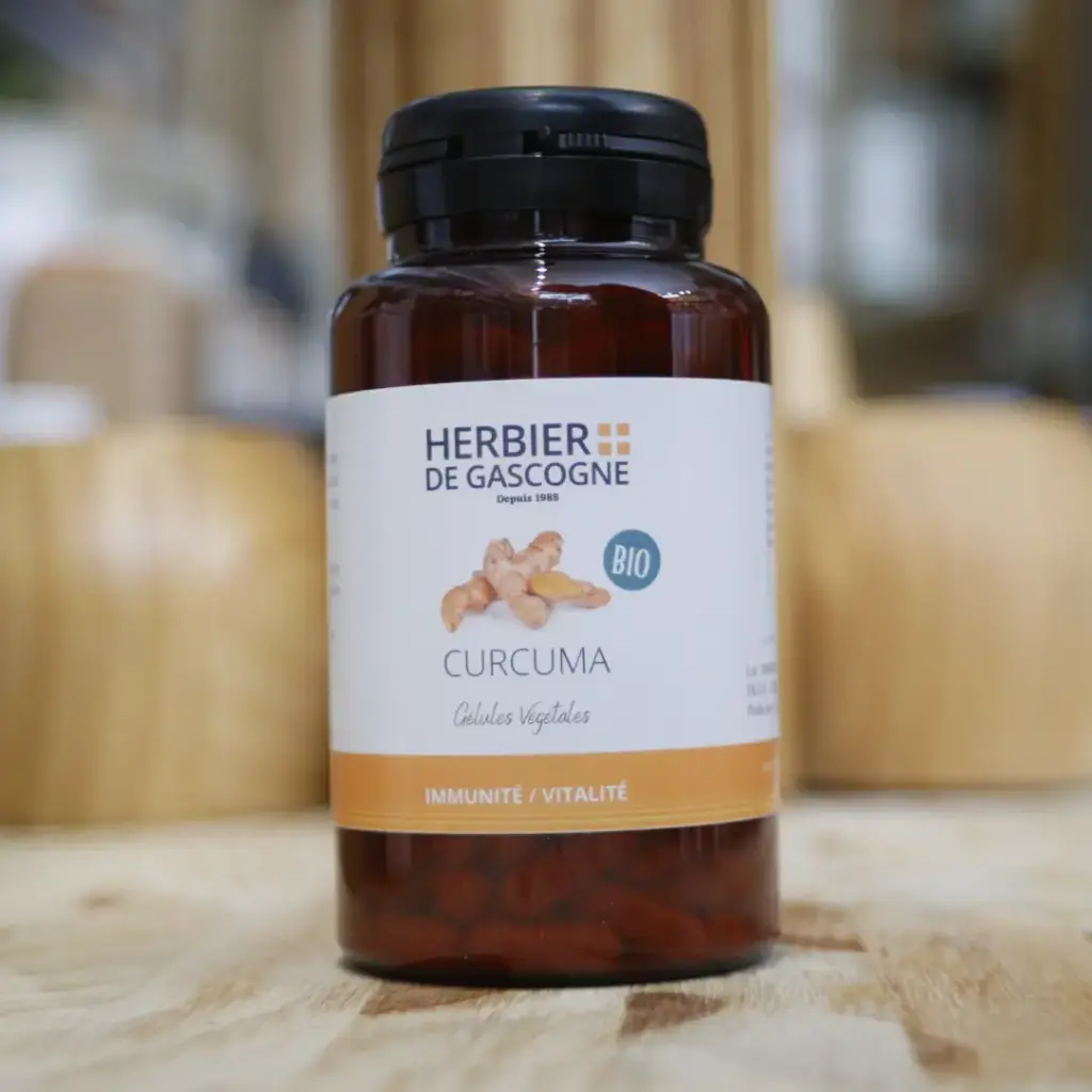 CURCUMA BIO en 200 gélules en 300 mg/gél Herbier de Gascogne