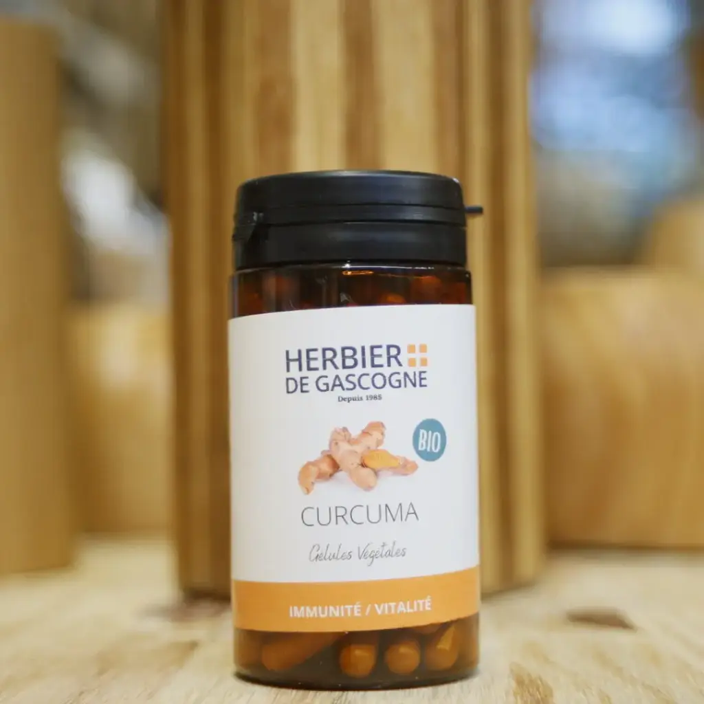 CURCUMA BIO en 90 gélules de 300 mg/gél Herbier de Gascogne
