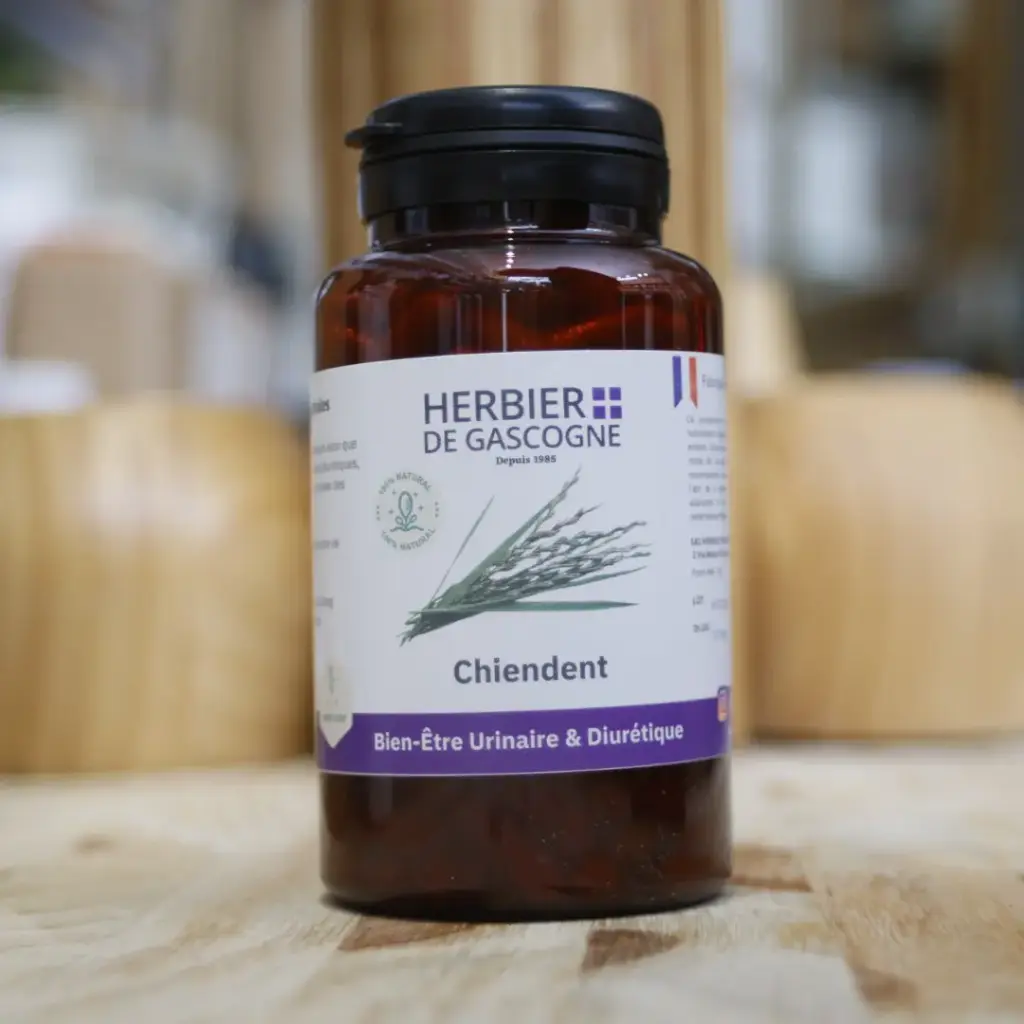 CHIENDENT en 200 gélules végétales en 190 mg/gél Herbier de Gascogne