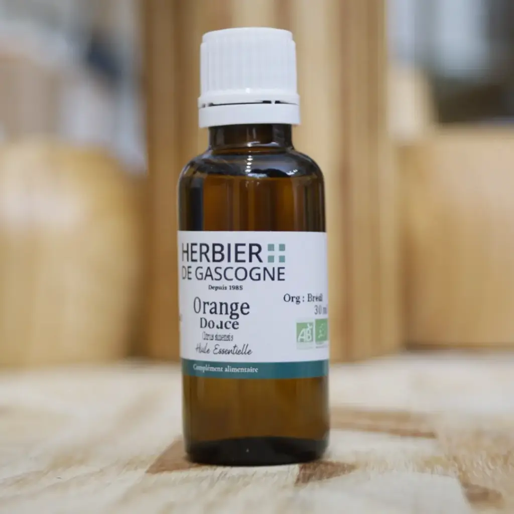 [HHEB.ORAN10] ORANGE DOUCE BIO en huile essentielle en 30 ml Herbier de Gascogne