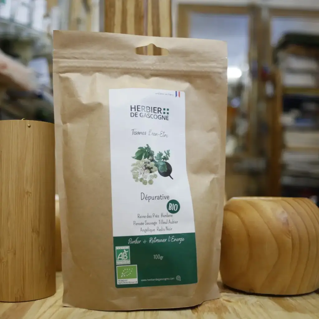 [HMBBDEP] DÉPURATIVE BIO en 100 gr pour tisane Herbier de Gascogne