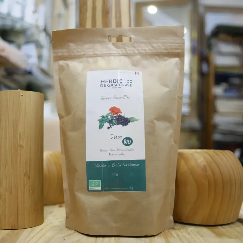 DÉTOX BIO en 100 gr pour tisane Herbier de Gascogne