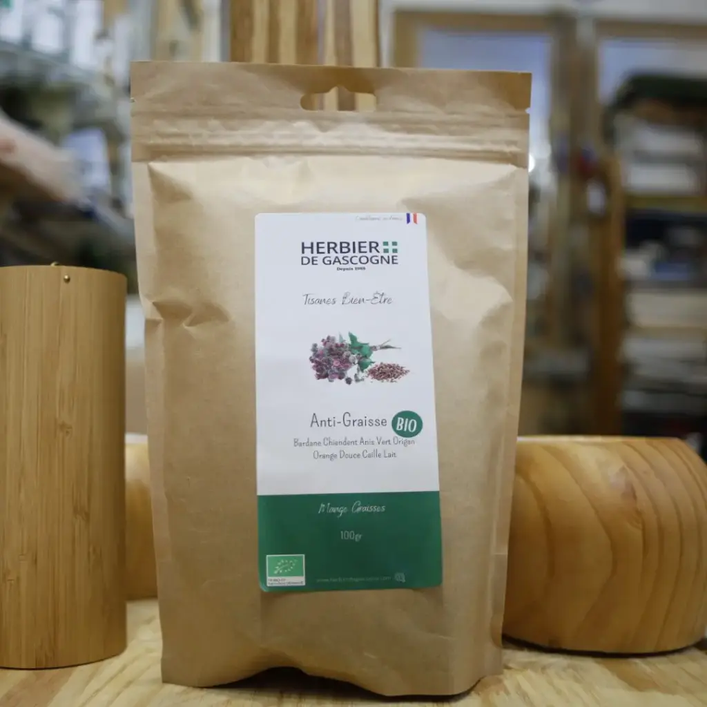 [HMBBGRAI100] ANTI GRAISSE en 100 gr pour tisane BIO Herbier de Gascogne