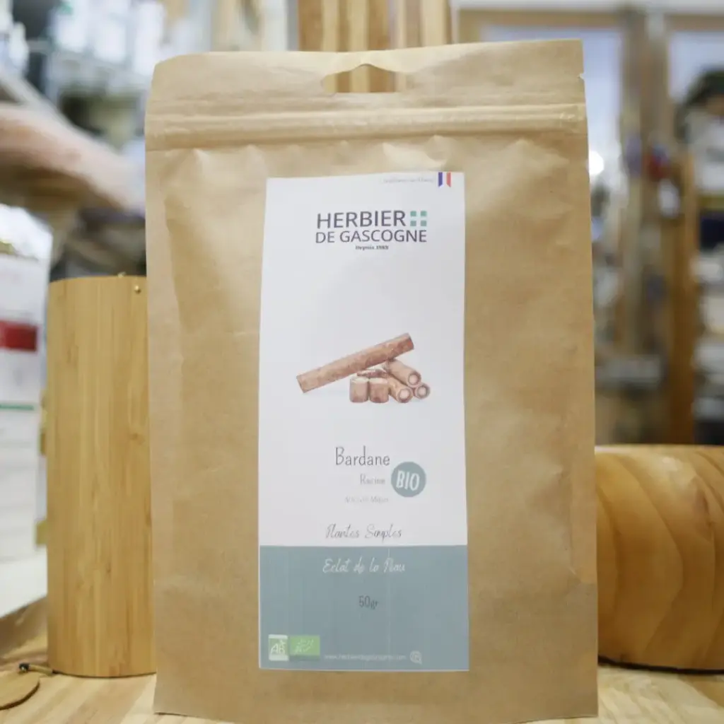 [HPBSBARDR] BARDANE RACINE BIO en 50 gr pour tisane Herbier de Gascogne
