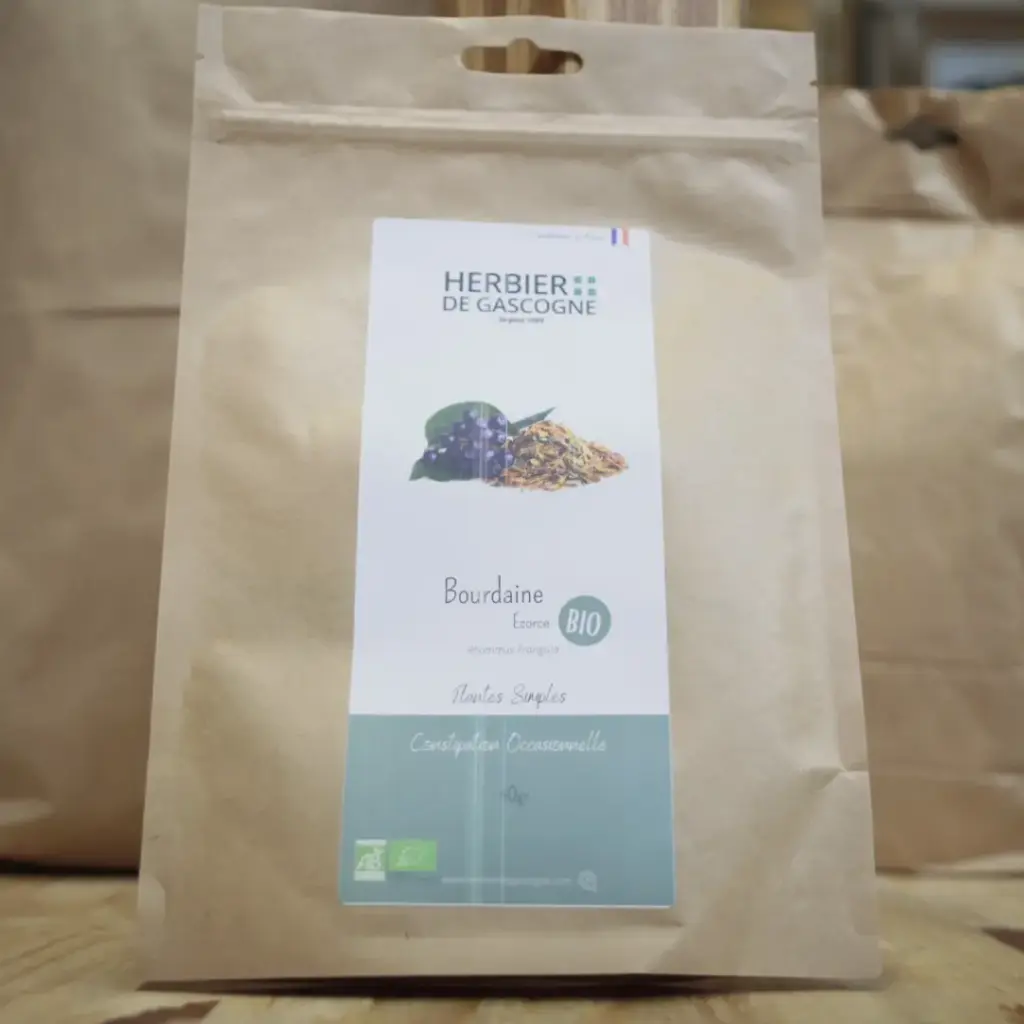 BOURDAINE ECORCE BIO 40 gr pour tisane Herbier de Gascogne