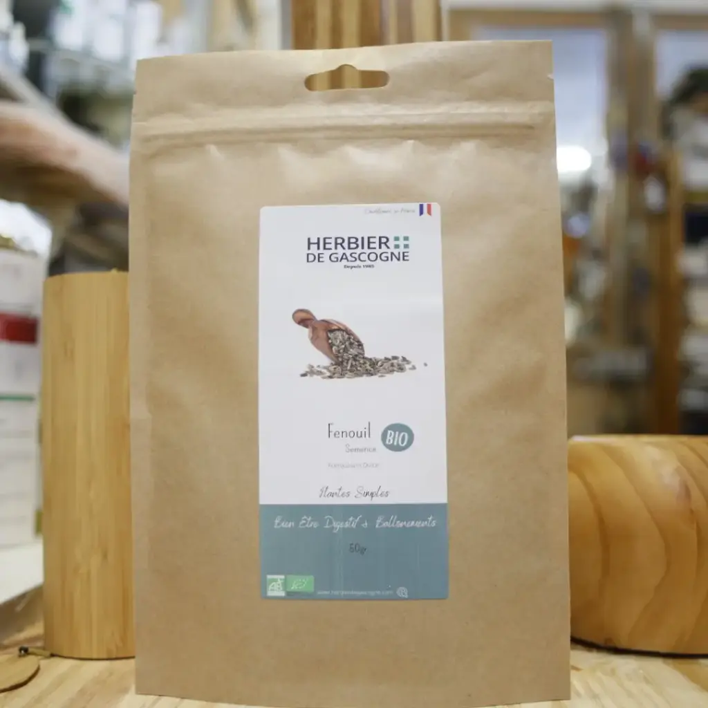 FENOUIL SEMENCE BIO en 50 gr pour tisane Herbier de Gascogne