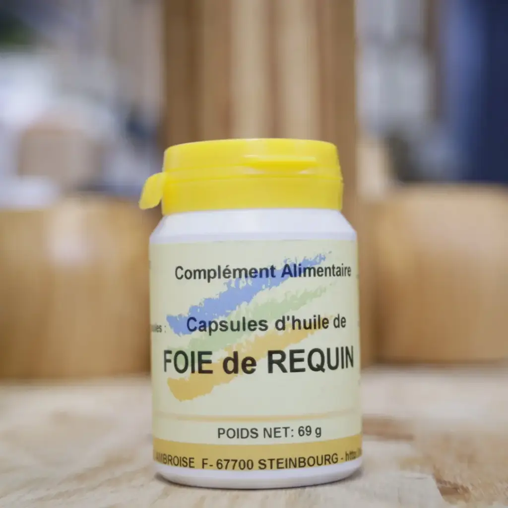 FOIE DE REQUIN en huile en 100 capsules en 500 mg/gél LBA ST Ambroise