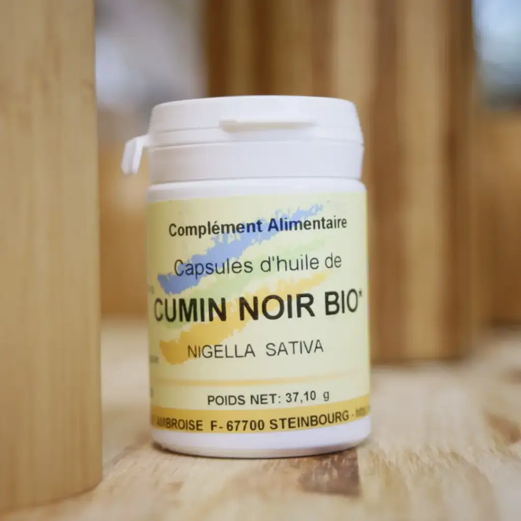 cumin noir BIO en huile en 50 capsules LBA ST Ambroise (nigelle)