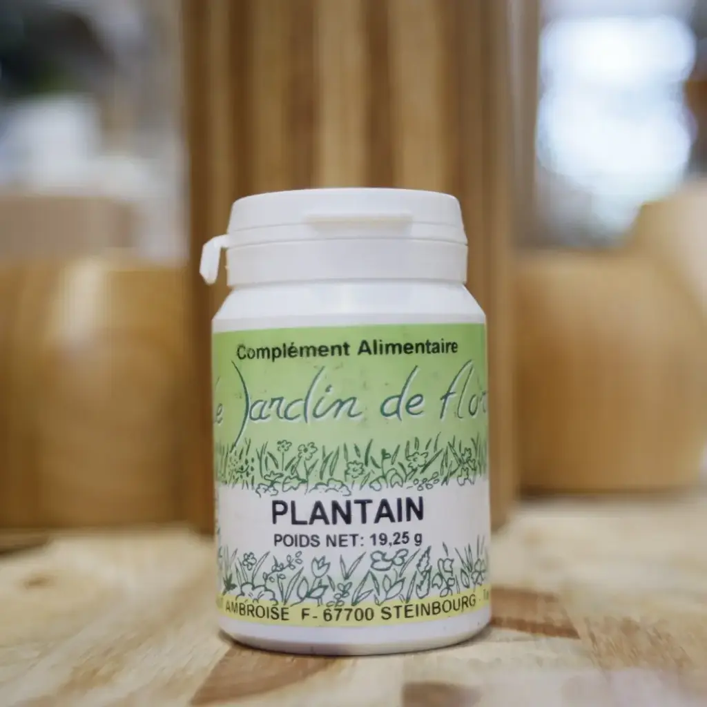 PLANTAIN en 70 gélules en 200 mg/gél Le jardin de flore LBA ST Ambroise (plantin)