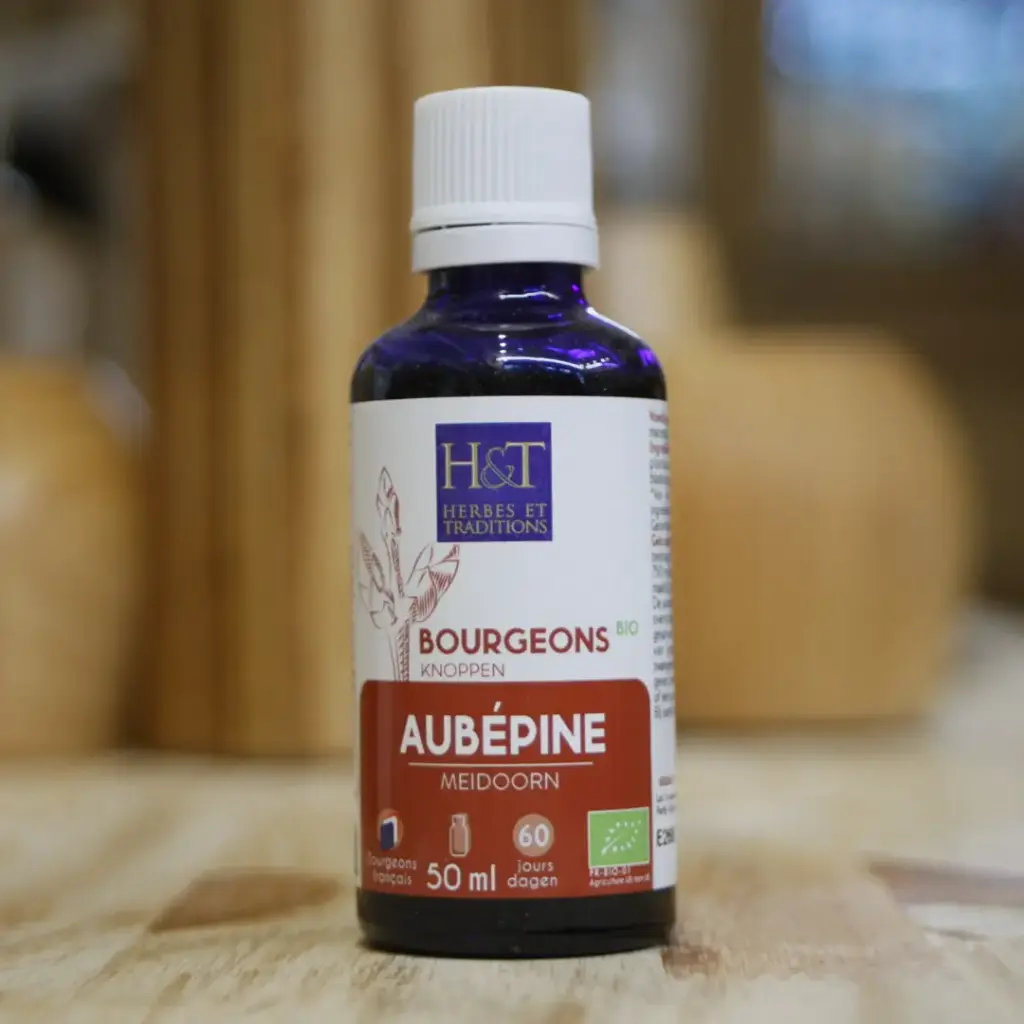 AUBÉPINE en macérat de bourgeons BIO en 50 ml Herbes et Traditions