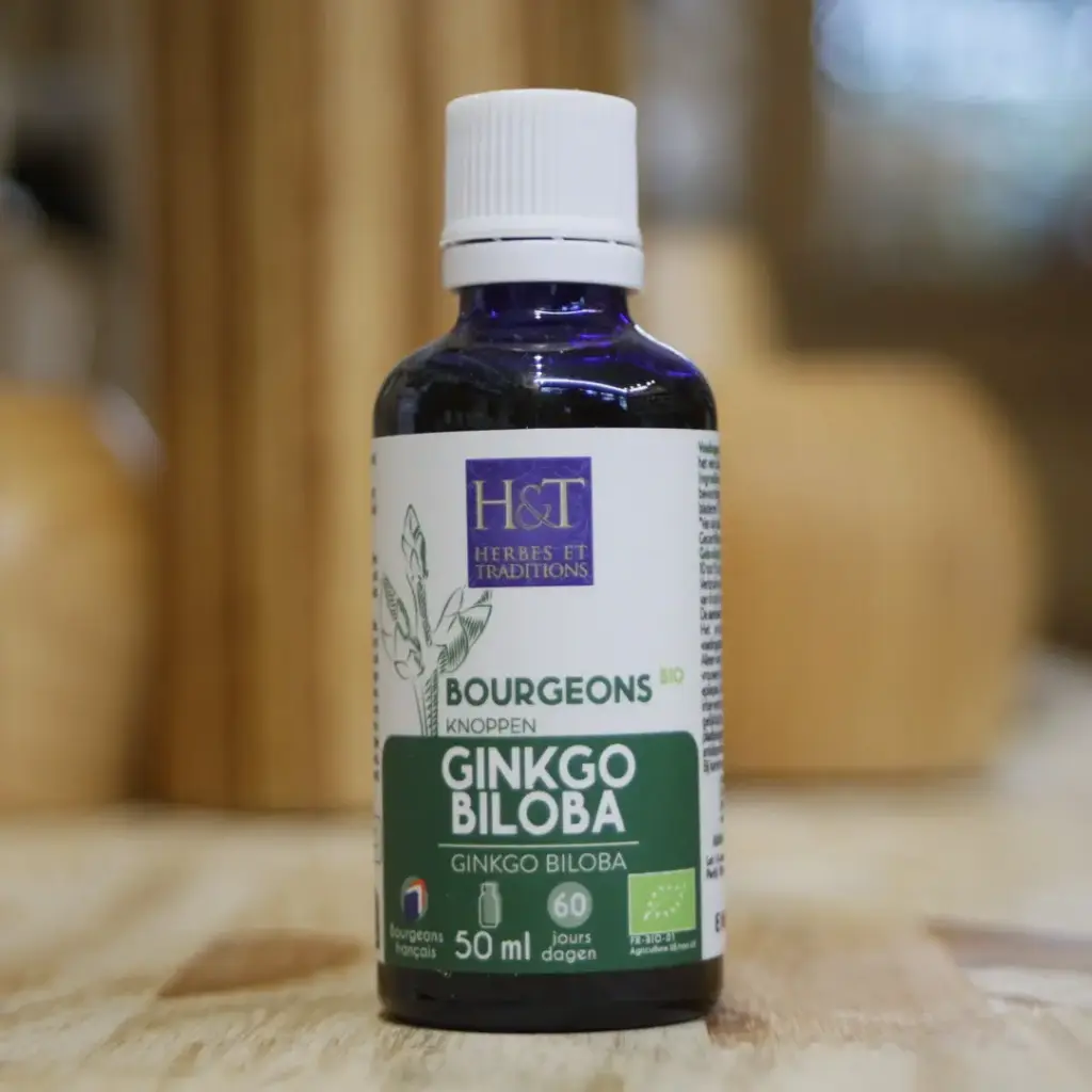 GINKGO BILOBA BIO en macérat de bourgeons en 50 ml Herbes et Traditions