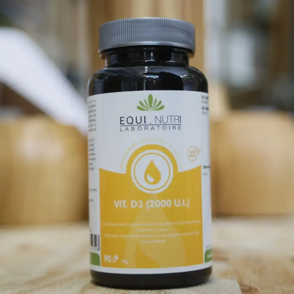 D3 vitamine en 90 gélules en 2000 UI EQUI-NUTRI