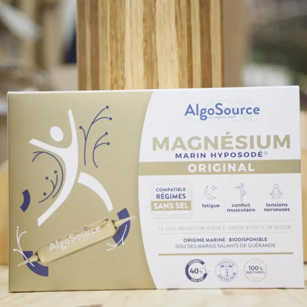 MAGNÉSIUM ORIGINAL en 20 ampoules en 10 ml AlgoSource