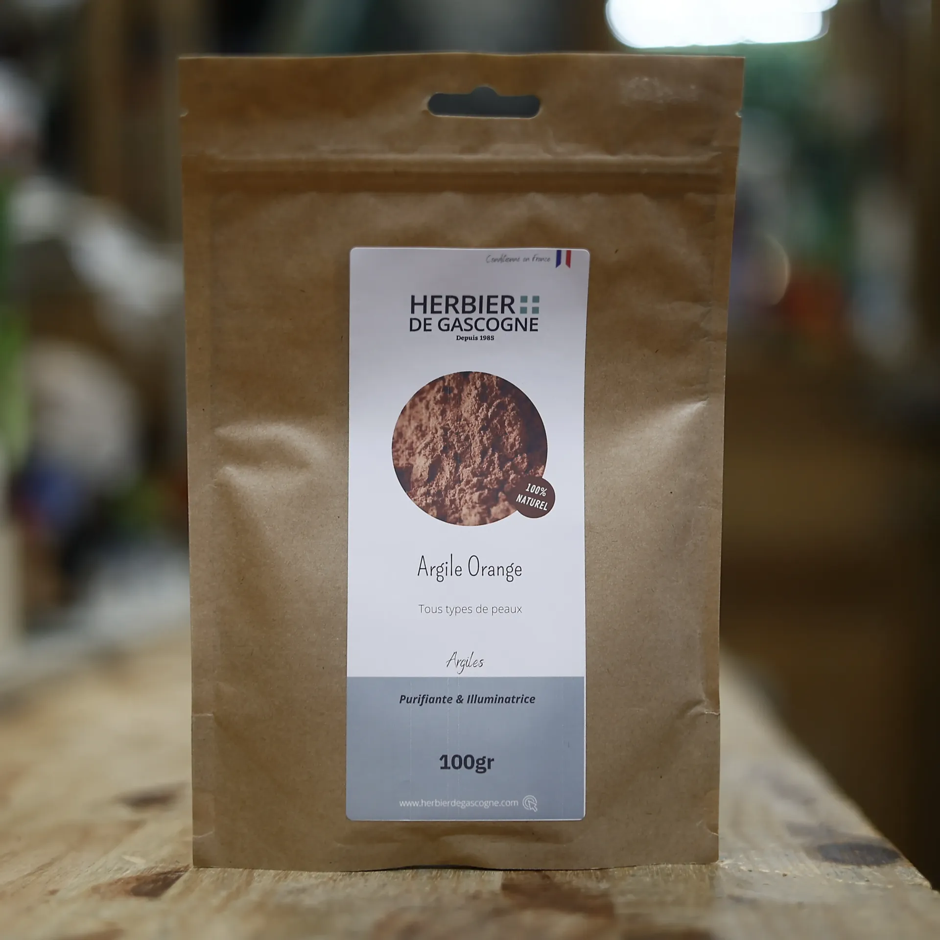 ARGILE ORANGE 100 gr Herbier de Gascogne