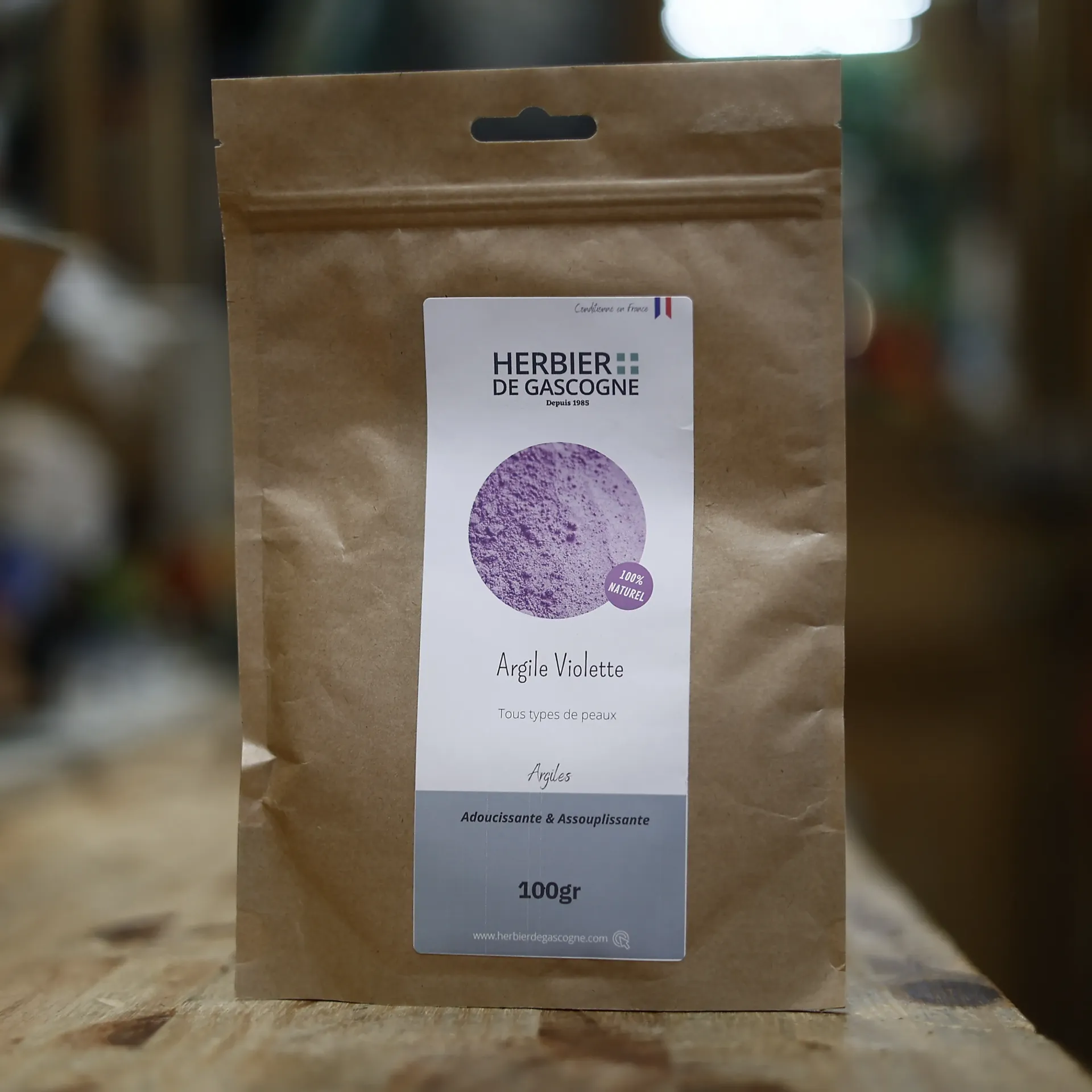 ARGILE VIOLETTE 100 gr Herbier de Gascogne