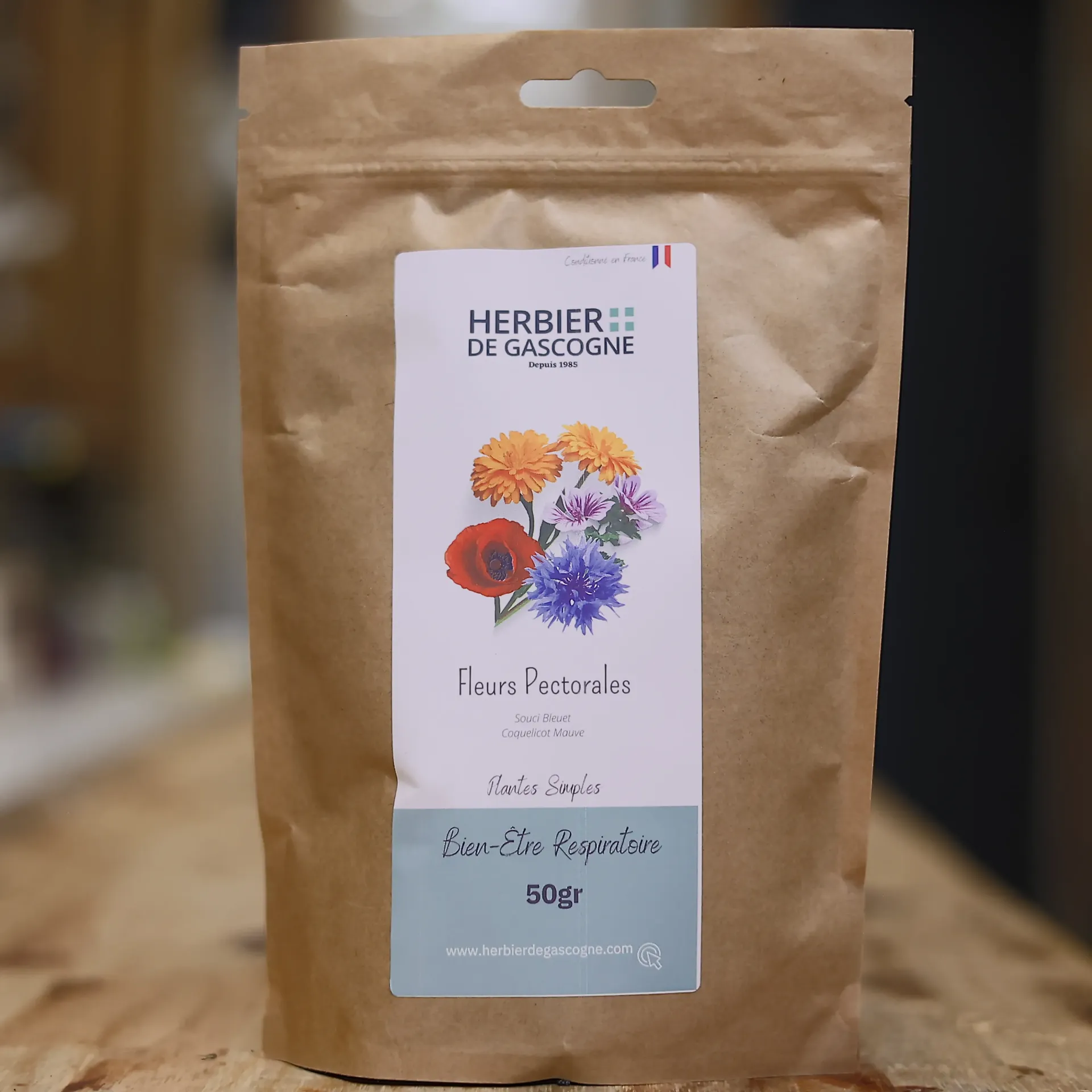 Fleurs pectorales en 50 gr en tisane Herbier de Gascogne