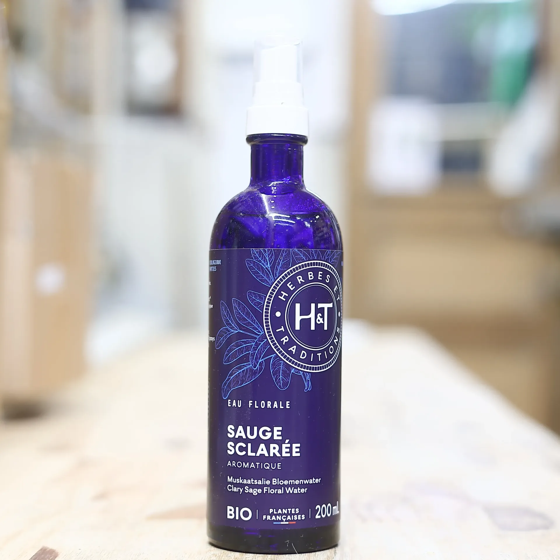 SAUGE SCLARE en eau florale en 200 ml Herbes et tradition