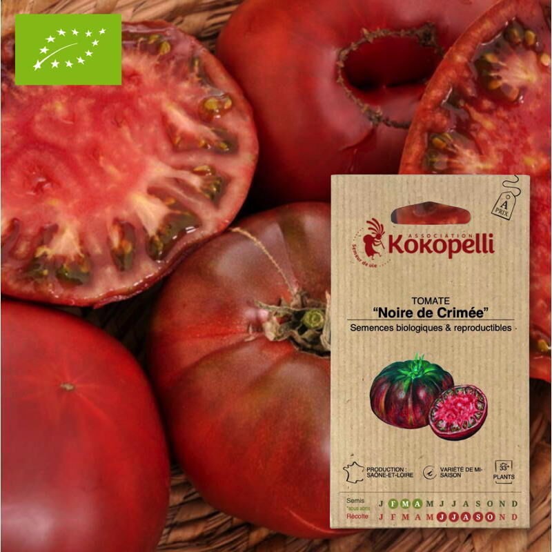 [P7311] Tomate Noire Mi-Saison Noire de Crimée graines KOKOPELLI