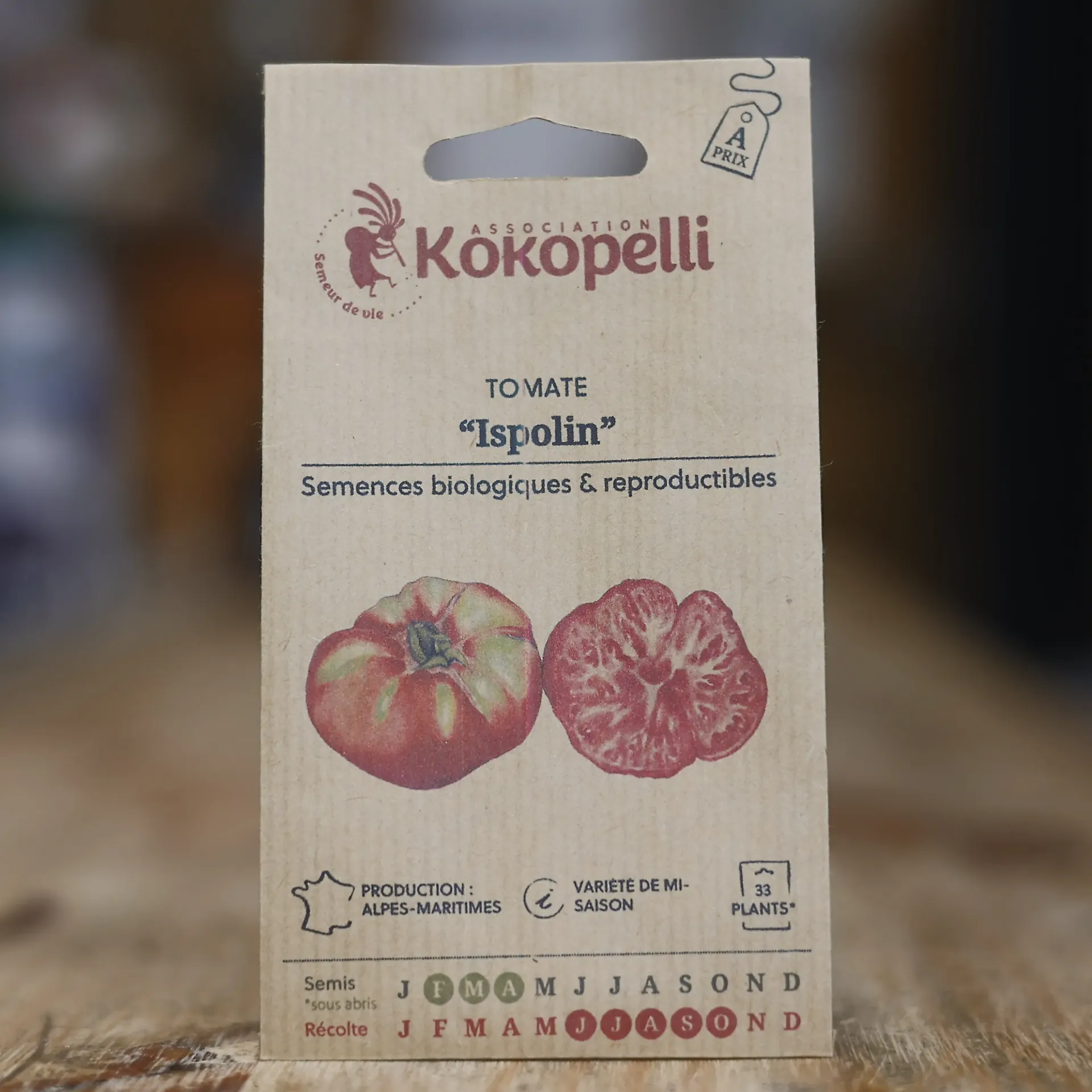 [P6911] Tomate Rouge Précoce Ispolin graines KOKOPELLI