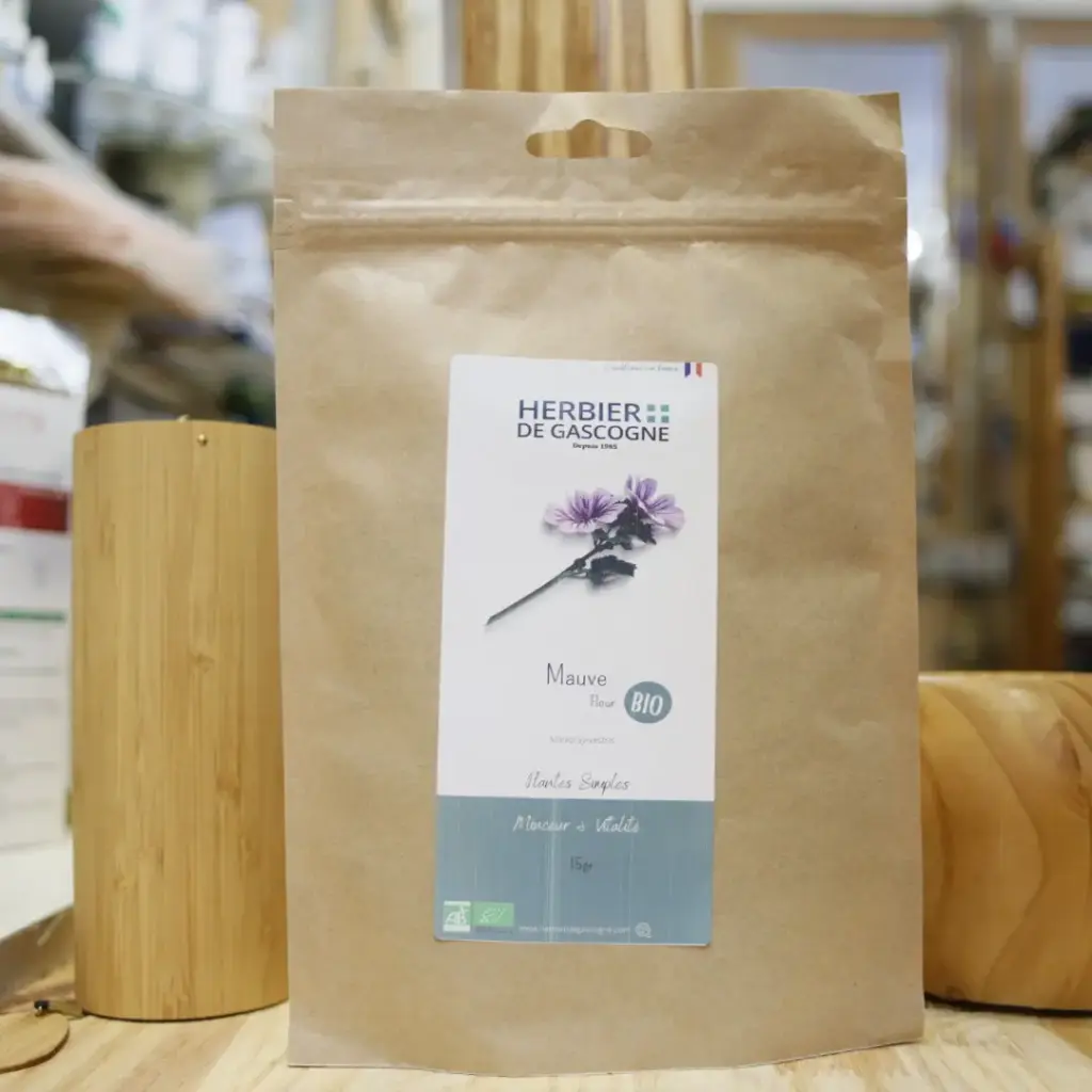 MAUVE FLEUR super en 25 gr pour tisane Herbier de Gascogne